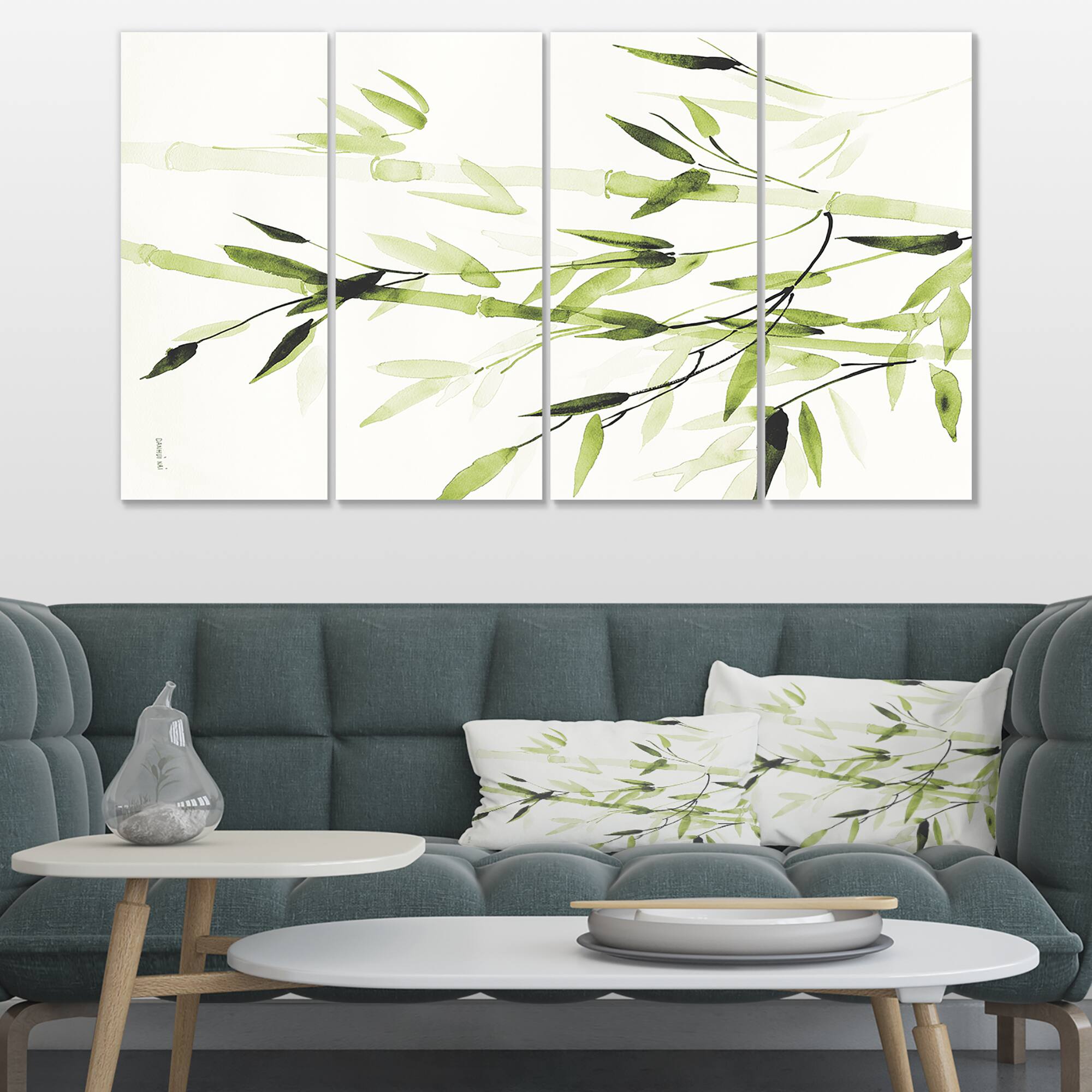 Designart - Simplist Bamboo Leaves II